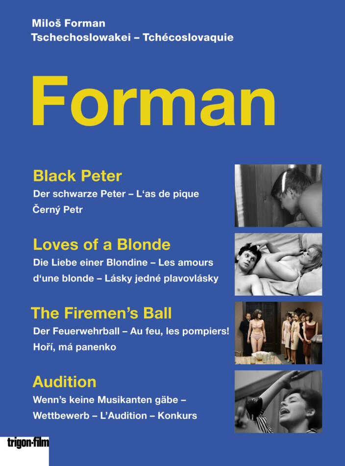 Forman - Black Peter / Loves of a Blonde / The Firemen's Ball / Audition Trigon-Film, 3 DVDs