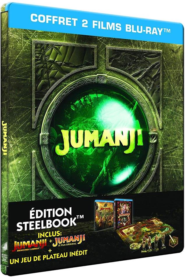 Jumanji (1995) + Jumanji (2017) Édition Limitée, Steelbook, 2 Blu-ray