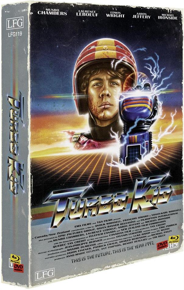 Turbo Kid (2015) VHS-Edition, Cover A, Limited Edition, Blu-ray + 2 DVDs + 2 CDs
