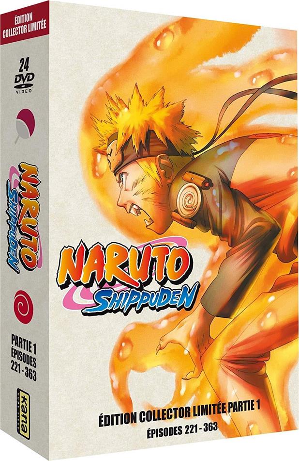 Naruto Shippuden - Partie 1 - Épisodes 221-363 Coffret format A4, Édition Collector Limitée, 24 DVD