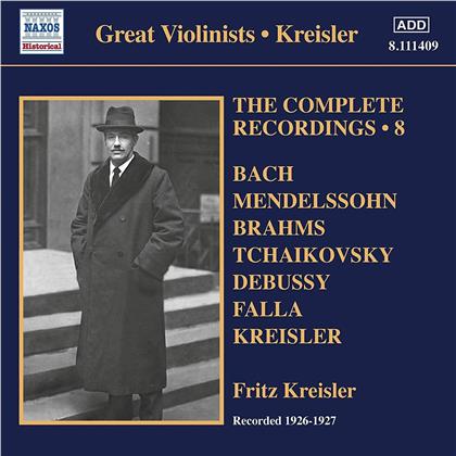 Fritz Kreisler - Grosse Violinisten - Complete Recordings Vol. 8