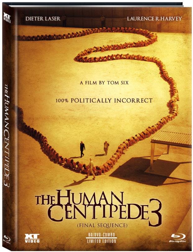 The Human Centipede 3 - Final Sequence (2015) Cover A, Limited Edition, Mediabook, Uncut, Blu-ray + DVD