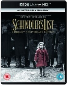 Schindler's List (1993) 25th Anniversary Edition, 4K Ultra HD + 2 Blu-rays