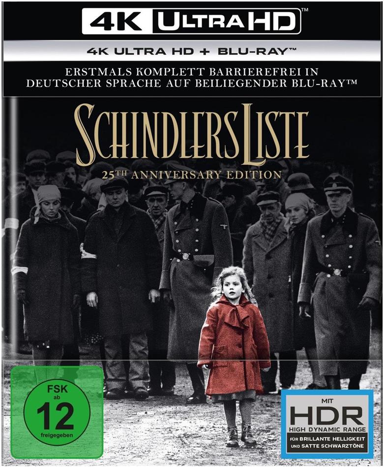 Schindlers Liste (1993) 25th Anniversary Edition, Digibook, Restaurierte Fassung, 4K Ultra HD + 2 Blu-rays