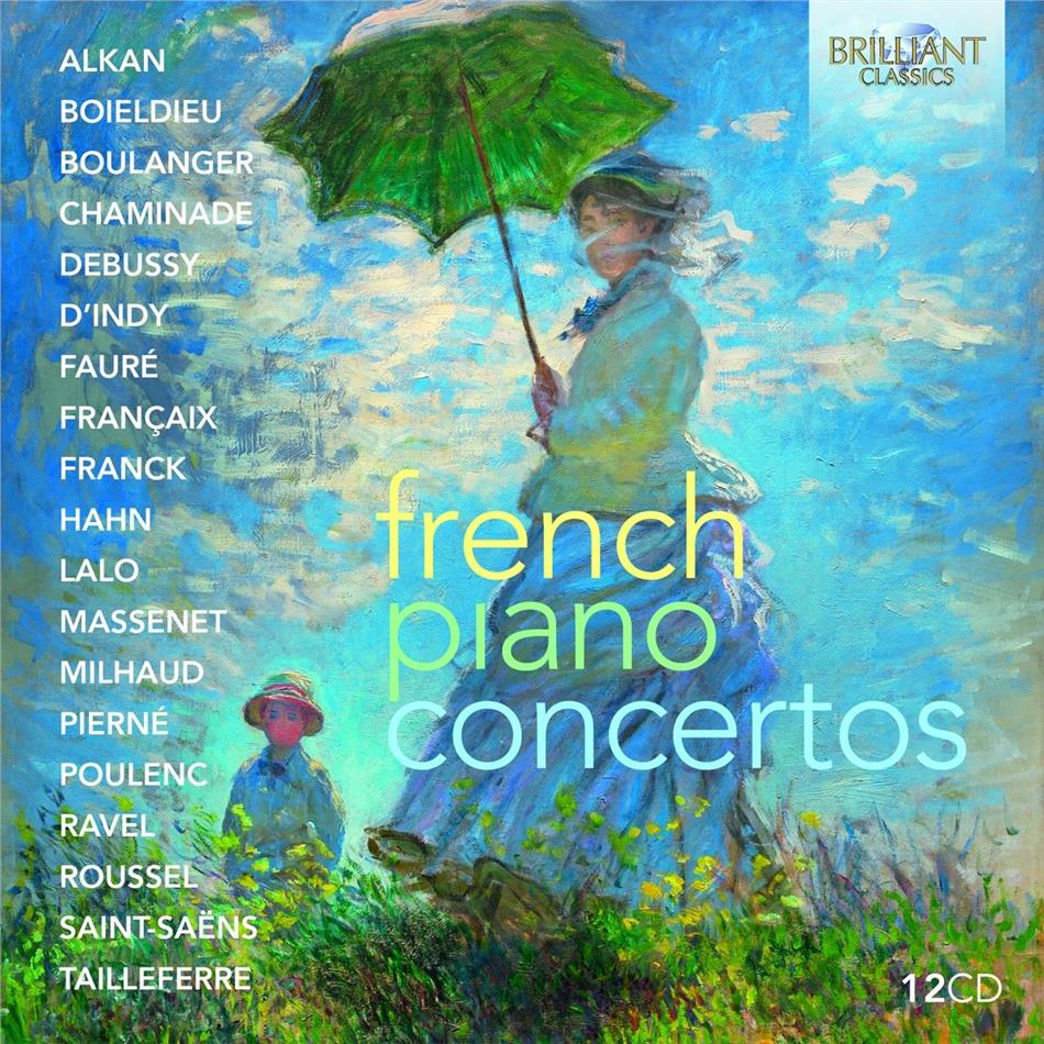 French Piano Concertos 12 CDs