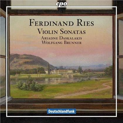 Ferdinand Ries (1784-1838), Ariadne Daskalakis & Wolfgang Brunner - Sonaten f&uuml;r Violine & Klavier op.8 Nr.1; op.16 Nr.2; op.71
