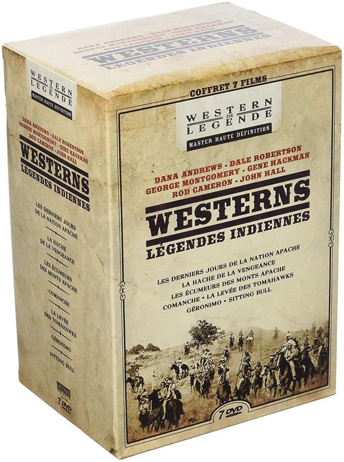 Western - Légendes indiennes - Les derniers Jours de la Nation Apache / La hache de la vengeance / Les Ecumeurs des Monts Apaches / Comanche / La levée des Tomahawks / Geronimo / Sitting Bull 7 DVDs