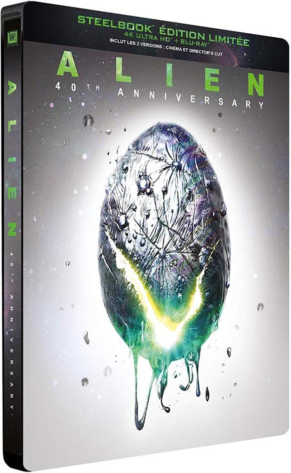 Alien (1979) Édition 40ème Anniversaire, Édition Limitée, Steelbook, 4K Ultra HD + Blu-ray