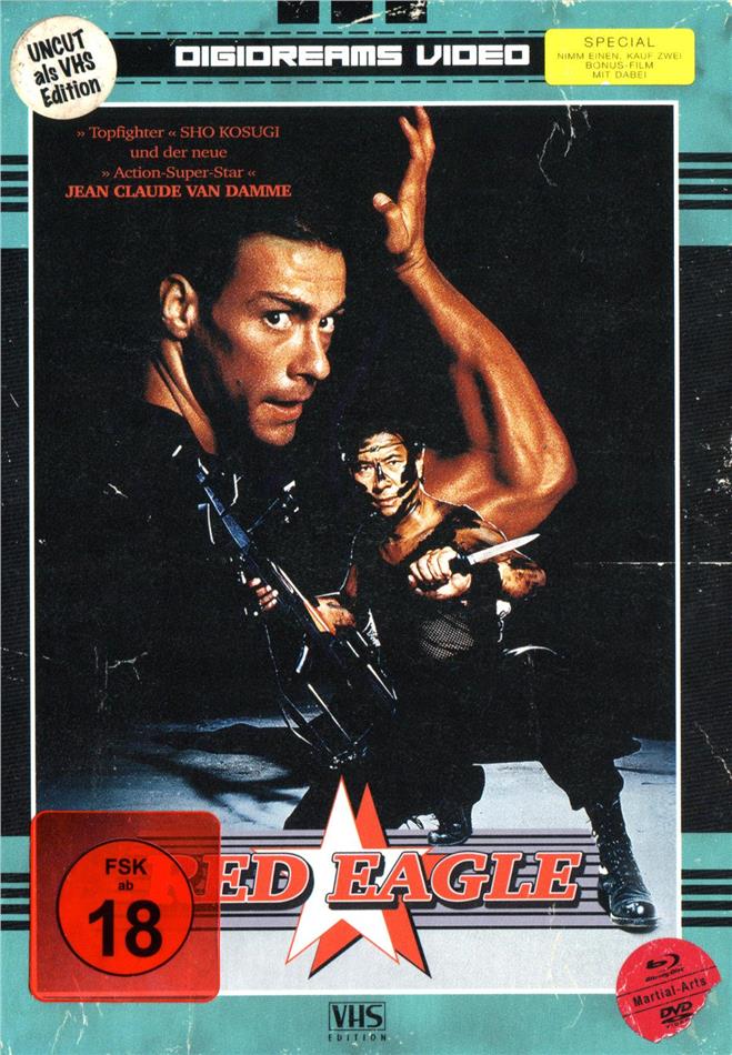 Red Eagle (1988) VHS-Edition, Director's Cut, Limited Edition, Mediabook, Uncut, 2 Blu-rays + 2 DVDs