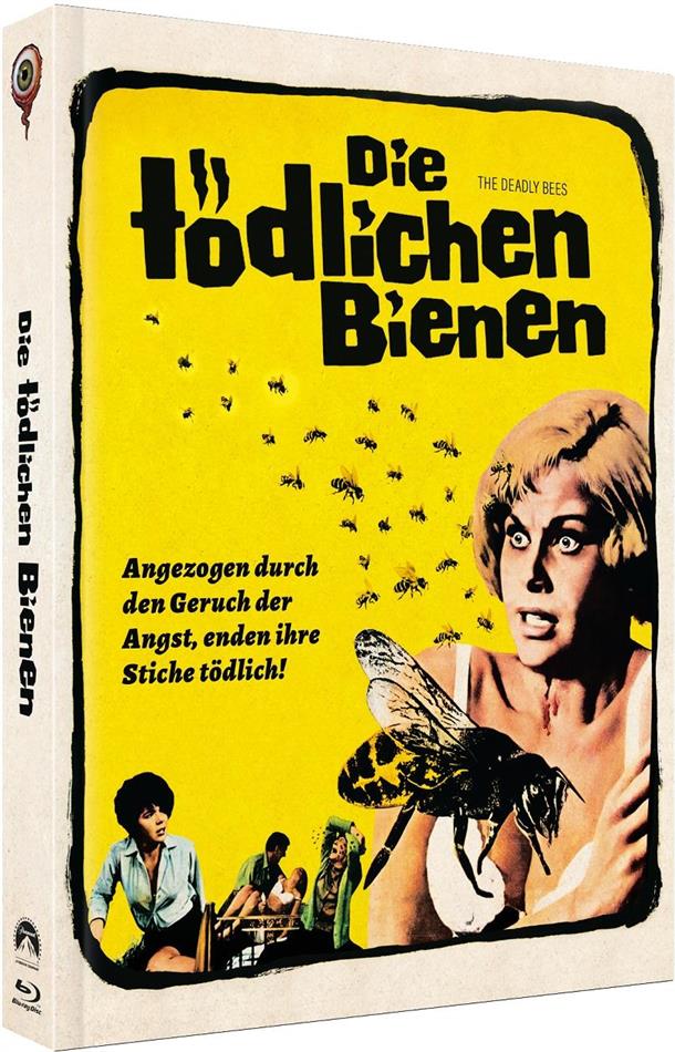 Die tödlichen Bienen (1966) Cover B, Limited Edition, Mediabook, Blu-ray + DVD