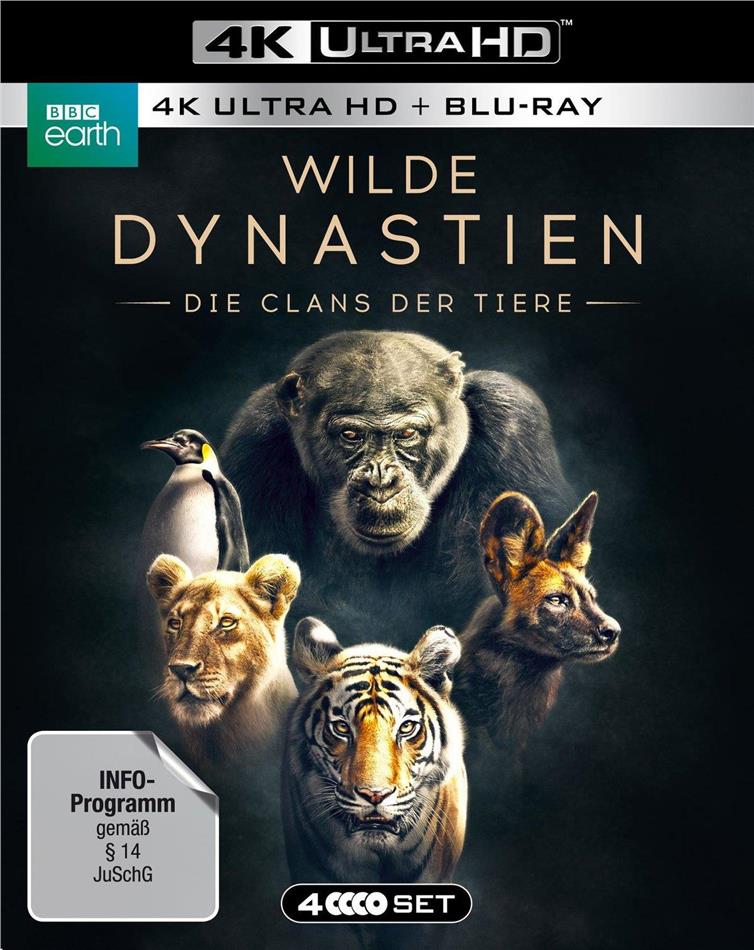 Wilde Dynastien - Die Clans der Tiere (2018) BBC Earth, 2 4K Ultra HDs + 2 Blu-rays
