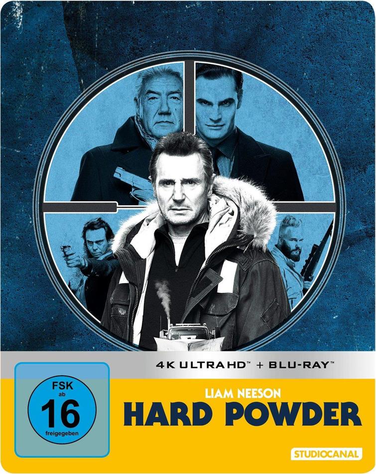 Hard Powder (2019) Limited Edition, Steelbook, 4K Ultra HD + Blu-ray