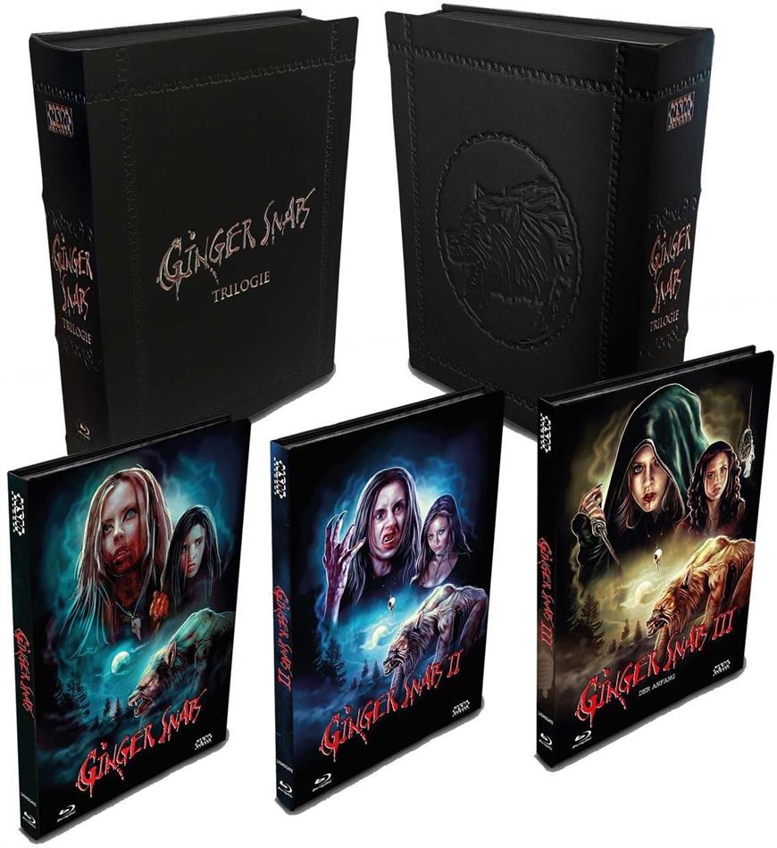 Ginger Snaps 1-3 - Trilogie Leatherbook, Mediabook, 3 Blu-rays + 3 DVDs