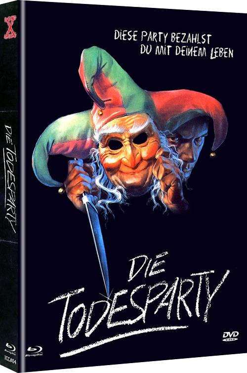 Die Todesparty (1986) Cover B, Limited Edition, Mediabook, Uncut, Blu-ray + DVD