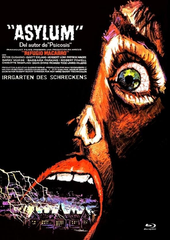 Asylum (1972) Cover D, Limited Edition, Mediabook, Uncut, Blu-ray + DVD