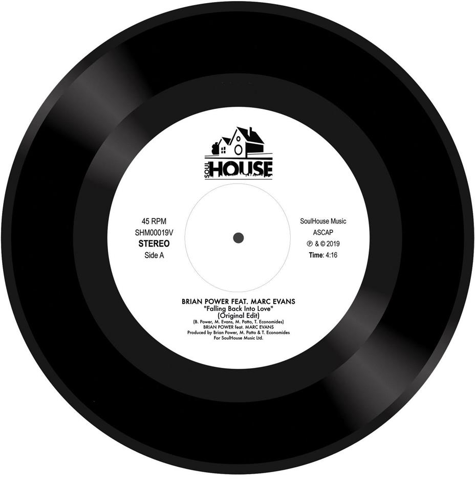 Brian Power & Marc Evans - Falling Back Into Love 7" Single