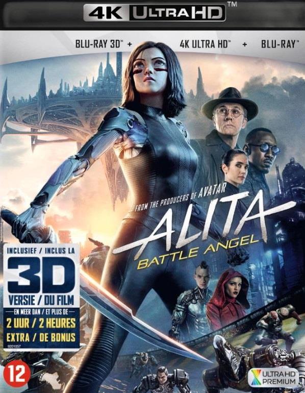 Alita: Battle Angel (2018) 4K Ultra HD + Blu-ray 3D + Blu-ray
