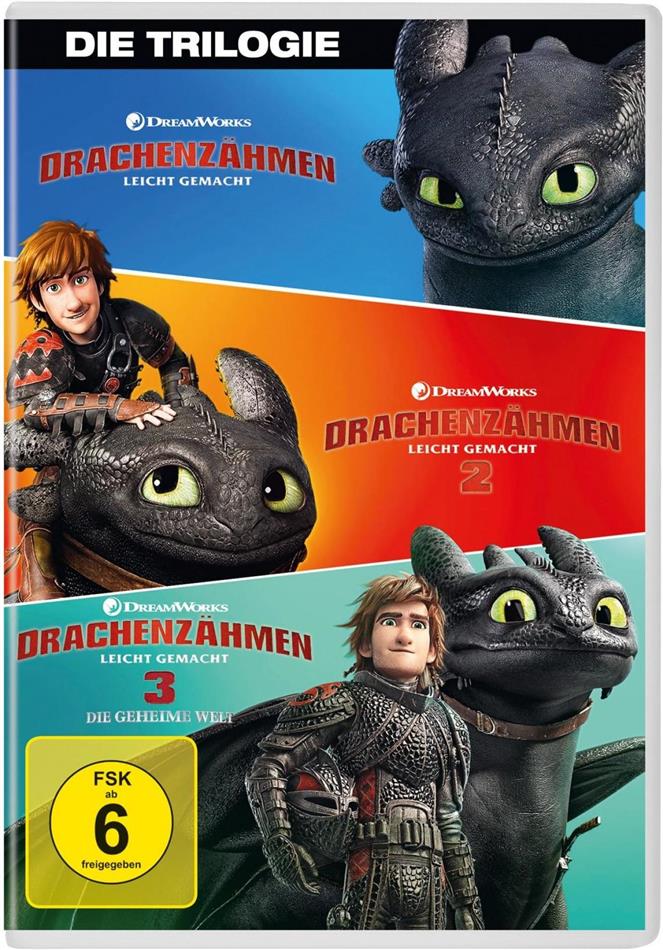 Drachenzähmen leicht gemacht 1-3 - Die Trilogie 3 DVDs