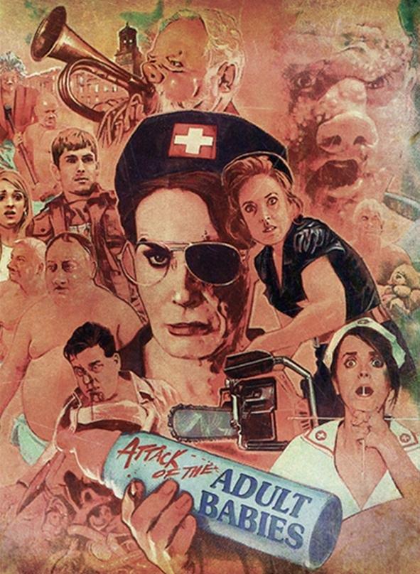 Attack of the Adult Babies (2017) Cover B, Limited Ultimate Edition, Mediabook, Uncut, Blu-ray + DVD