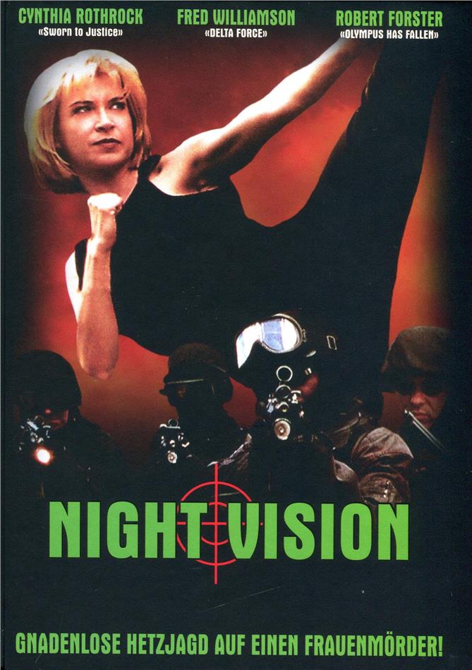 Night Vision (1997) Cover E, Édition Limitée, Mediabook, Uncut, Blu-ray + DVD