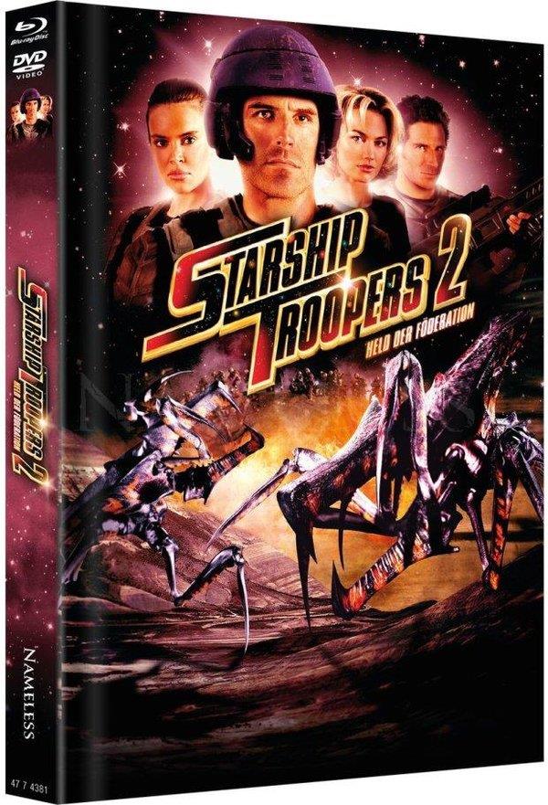 Starship Trooper 2 (2004) Cover C, Limited Edition, Mediabook, Blu-ray + DVD