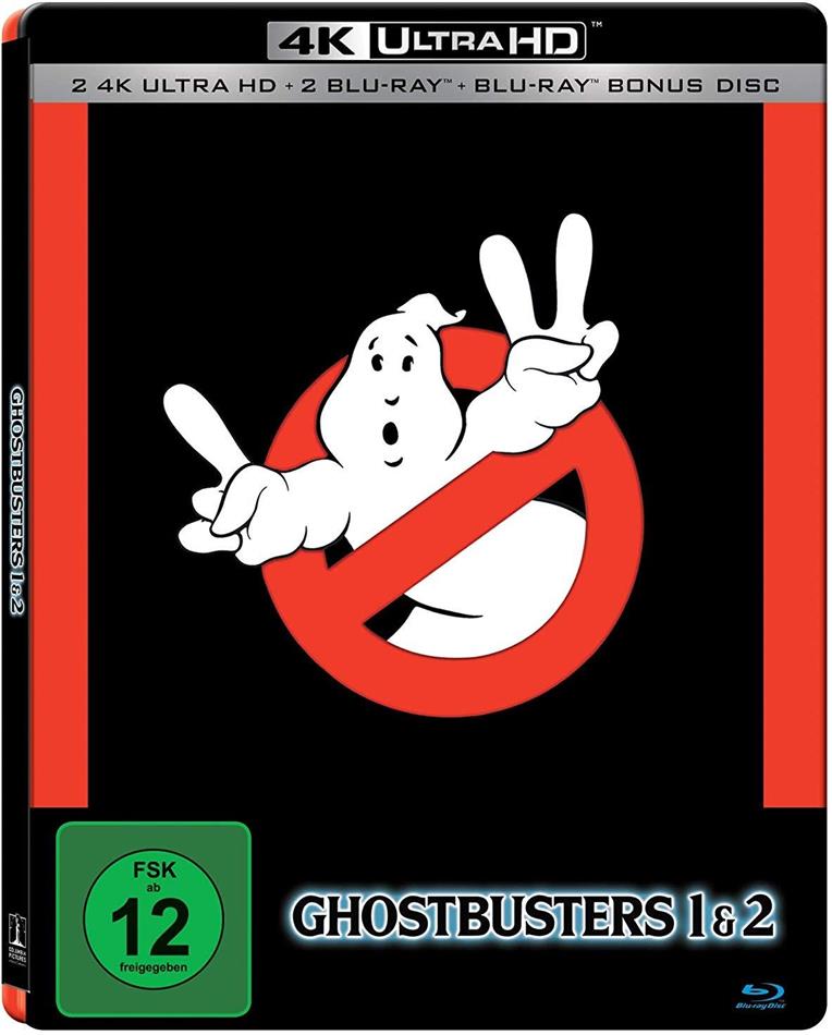 Ghostbusters 1&2 Limited Edition, Steelbook, 2 4K Ultra HDs + 3 Blu-rays
