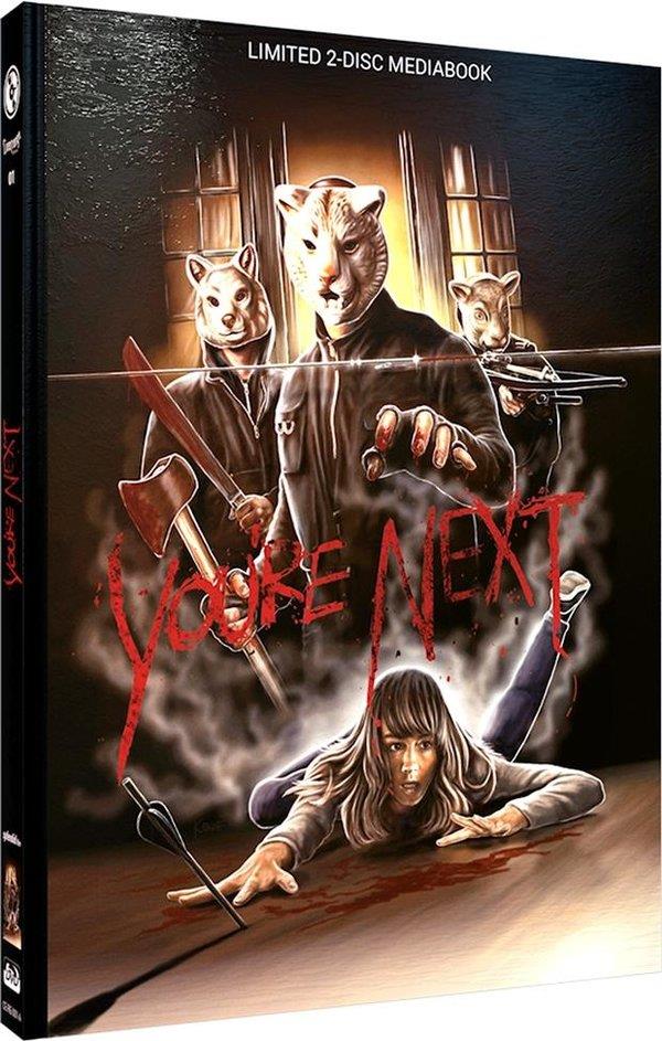 You're Next (2011) Cover A, Limited Edition, Mediabook, Blu-ray + DVD