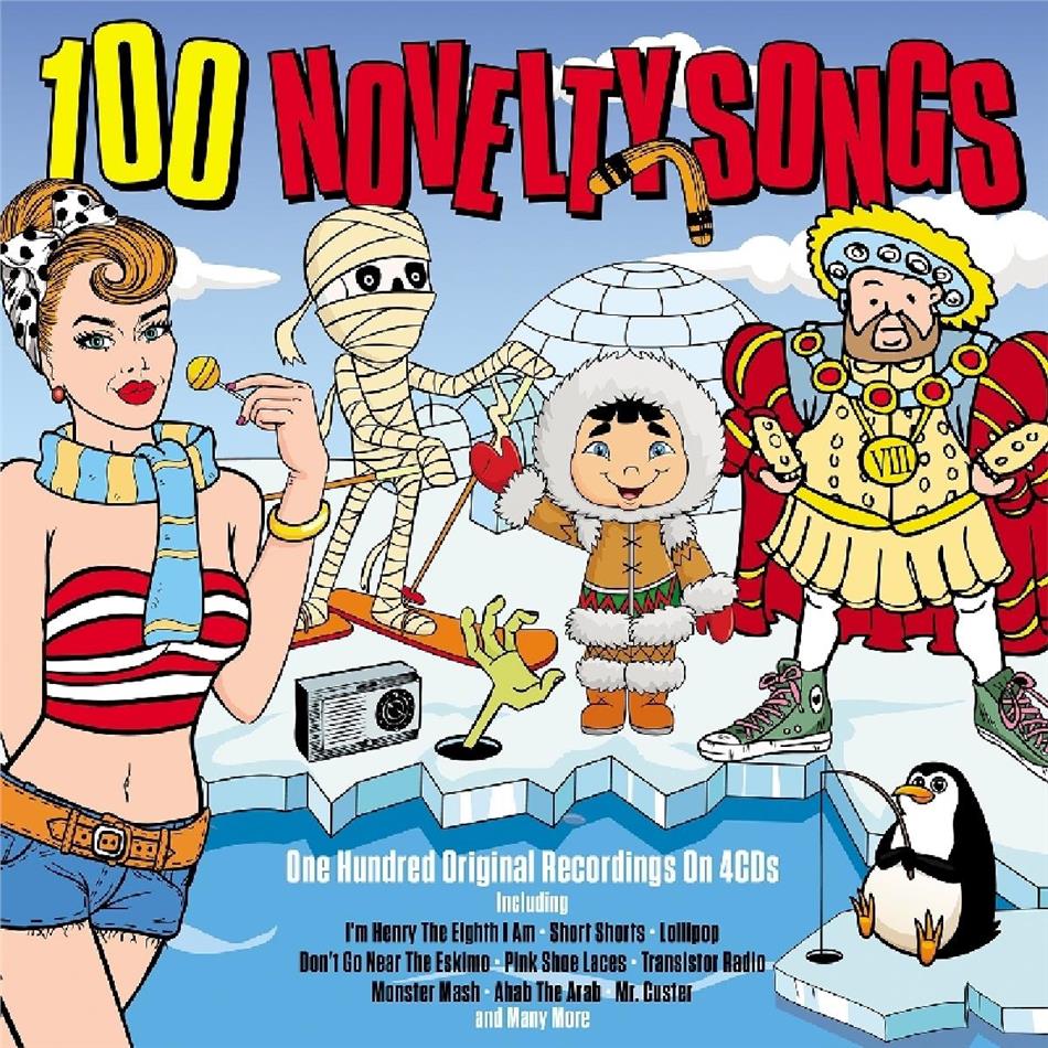 100 Novelty Songs 4 CDs