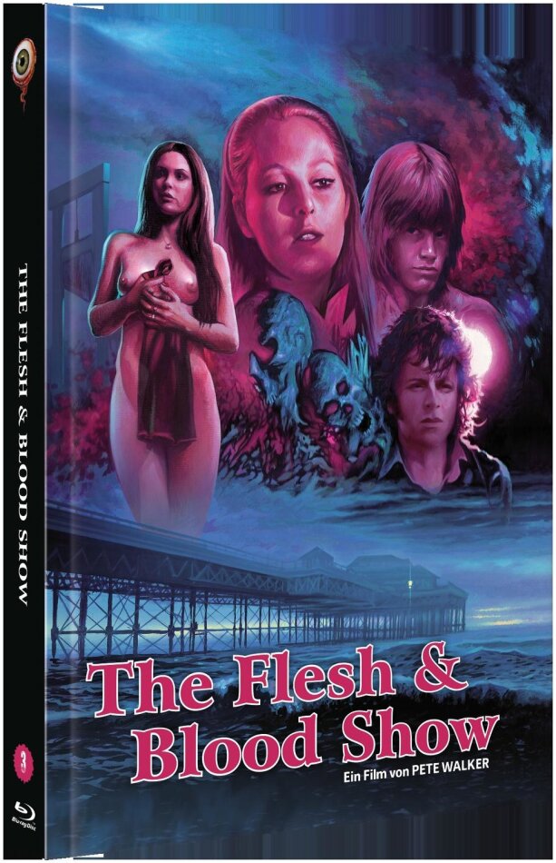 The Flesh and Blood Show (1972) Cover B, Limited Collector's Edition, Mediabook, Blu-ray + DVD