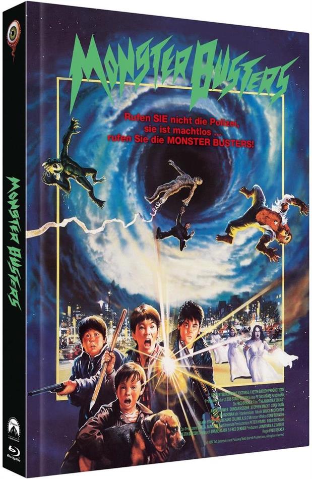Monster Busters (1987) Cover A, Limited Collector's Edition, Mediabook, Blu-ray + 2 DVDs