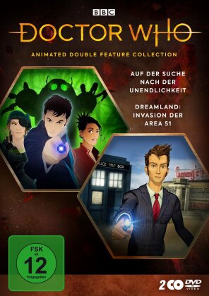 Doctor Who - Animated Double Feature Collection - Auf der Suche nach der Unendlichkeit / Dreamland: Invasion der Area 51 (2 DVDs)