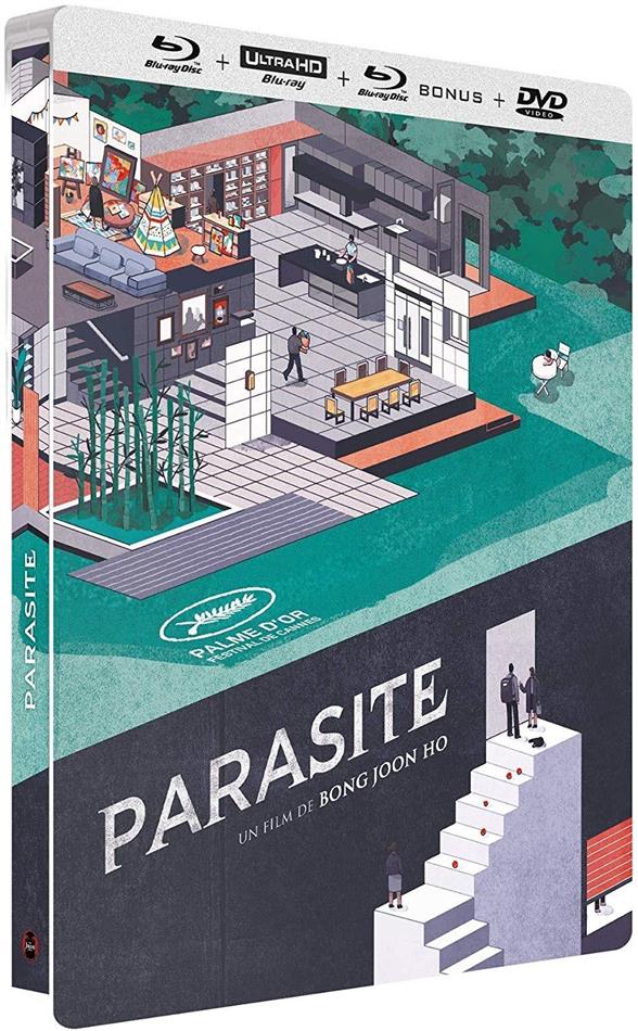 Parasite (2019) Limited Edition, Steelbook, 4K Ultra HD + 2 Blu-rays + DVD