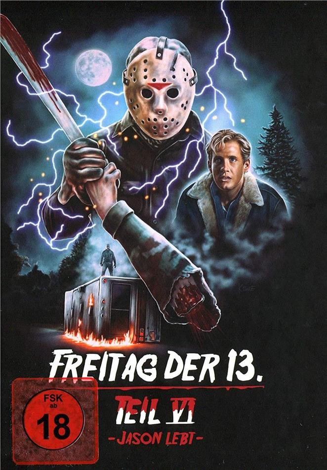 Freitag der 13. - Teil 6 - Jason lebt (1986) Cover D, Limited Collector's Edition, Mediabook