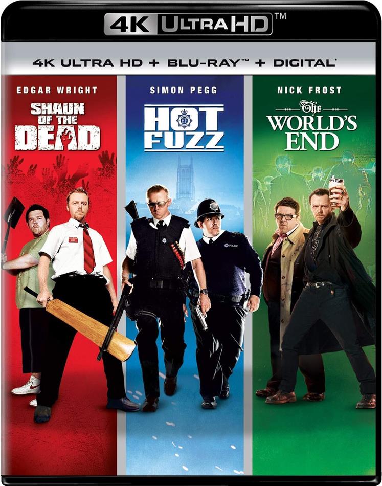 Shaun of the Dead / Hot Fuzz / The World's End - Cornetto Trilogy 3 4K Ultra HDs + 3 Blu-rays
