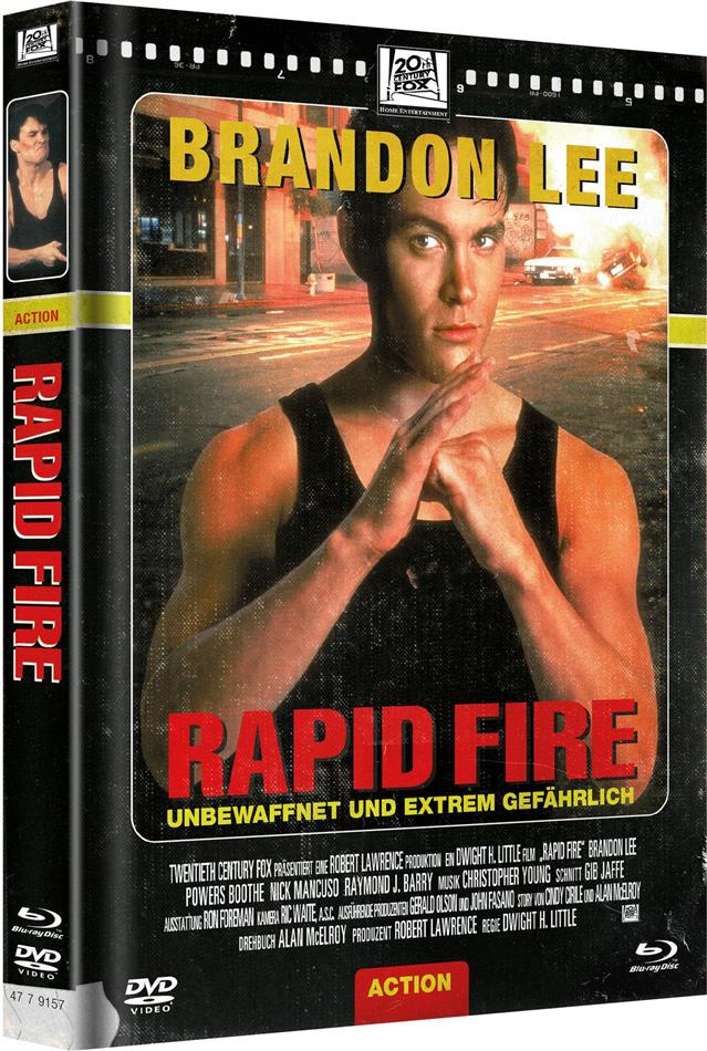 Rapid Fire (1992) Cover D, Limited Edition, Mediabook, Blu-ray + DVD