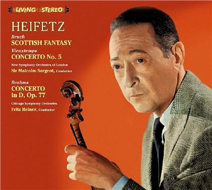 Max Bruch (1838-1920), Henri Vieuxtemps (1820-1881), Johannes Brahms (1833-1897), Sir Malcolm Sargent, Fritz Reiner, &hellip; - Scottish Fantasy, Concerto No. 5, Concerto in D, op.77