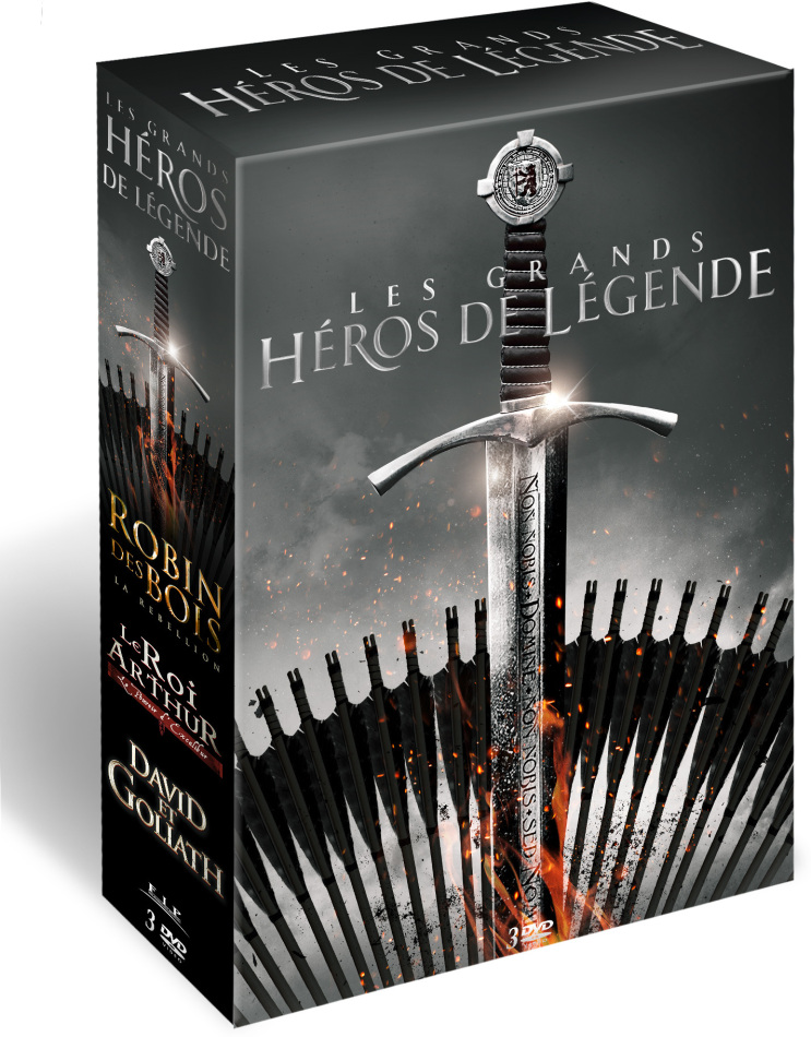 Les Grands Héros de Légendes - Robin des Bois / Le Roi Arthur / David et Goliath 3 DVDs