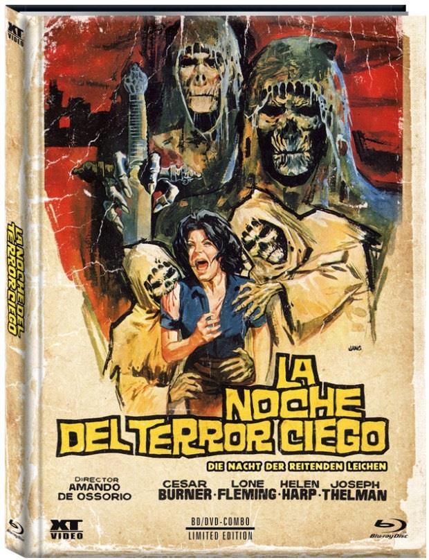 La Noche del terror ciego - Die Nacht der reitenden Leichen (1972) Cover B, Limited Edition, Mediabook, Blu-ray + DVD
