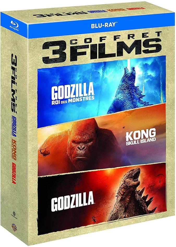 Godzilla / Godzilla 2 - Roi des Monstres / Kong : Skull Island 3 Blu-ray