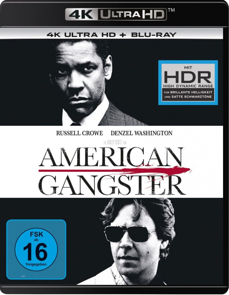 American Gangster (2007) Extended Edition, 4K Ultra HD + Blu-ray