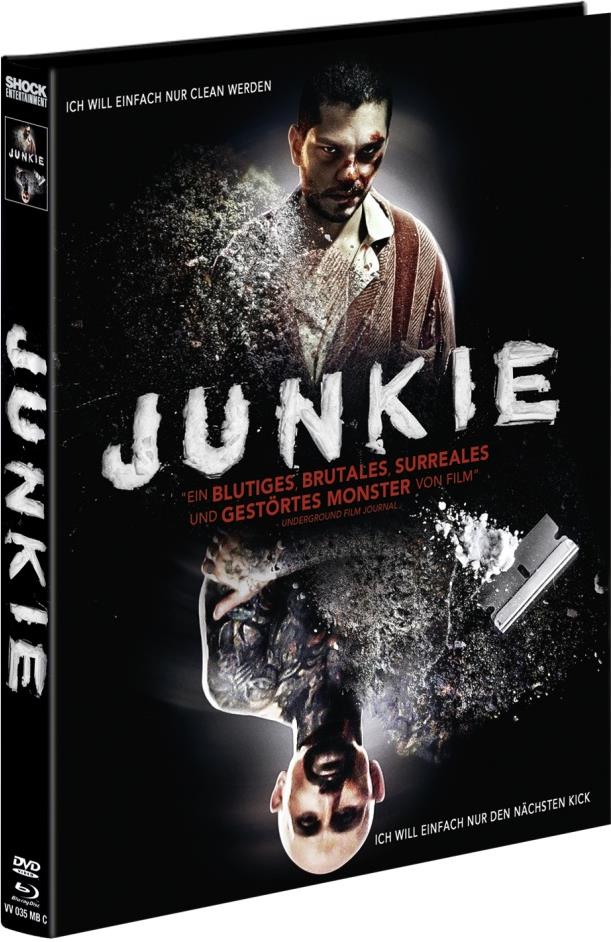 Junkie (2012) Cover C, Limited Edition, Mediabook, Uncut, Blu-ray + DVD