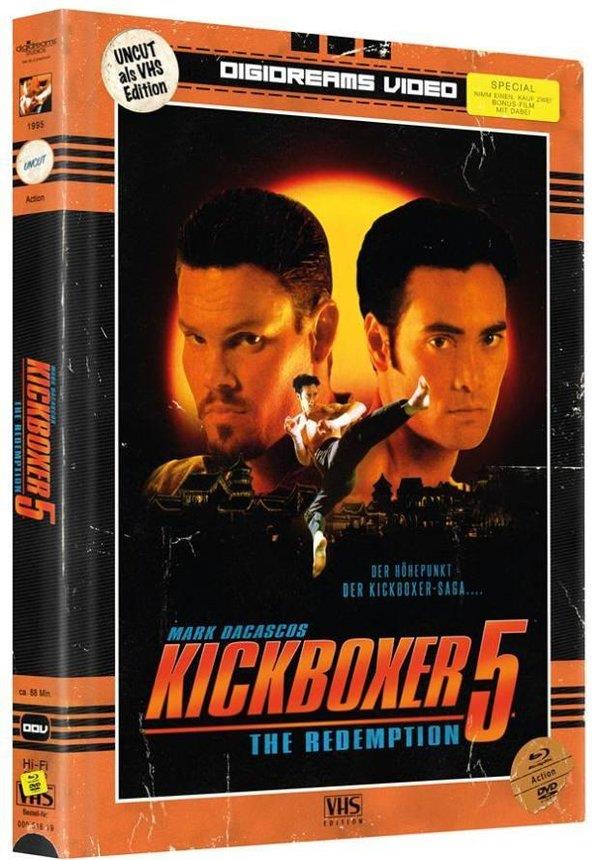 Kickboxer 5 - The Redemption (1995) VHS-Edition, Limited Edition, Mediabook, Uncut, 2 Blu-rays + 2 DVDs