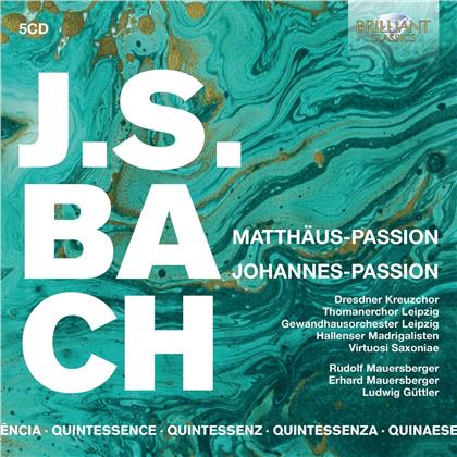 Rudolf Mauersberger, Gewandhausorchester Leipzig, Johann Sebastian Bach (1685-1750), Peter Schreier, &hellip; - Matthaus Passion / Johannes Passion (Quintessence, 5 CDs)