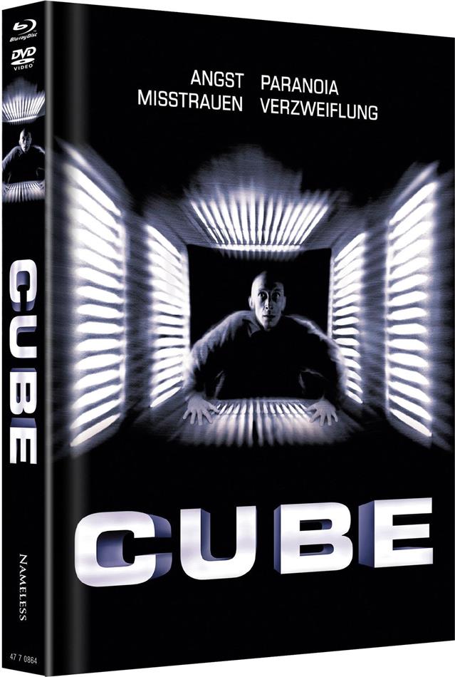 Cube (1997) Cover A, Limited Edition, Mediabook, Uncut, Blu-ray + DVD