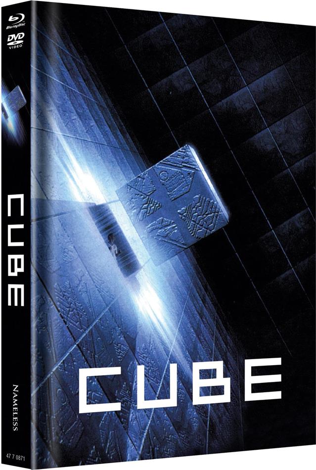 Cube (1997) Cover B, Limited Edition, Mediabook, Uncut, Blu-ray + DVD