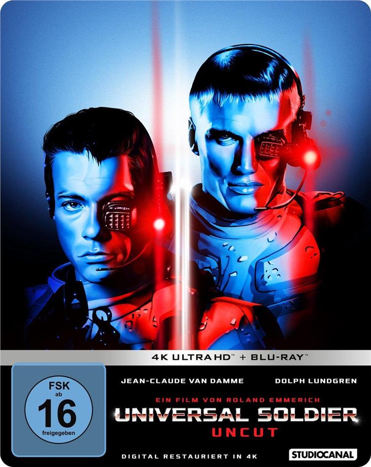 Universal Soldier (1992) Limited Edition, Steelbook, Uncut, 4K Ultra HD + Blu-ray