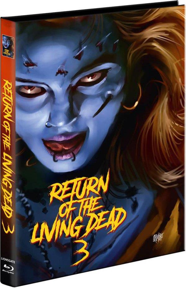 Return of the Living Dead 3 (1993) Cover C, Limited Edition, Mediabook, Unrated, Blu-ray + 2 DVDs