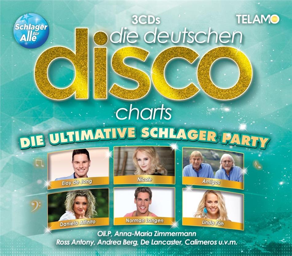 Die Deutsche Disco Charts: Die ultimative Schlager Party 3 CDs