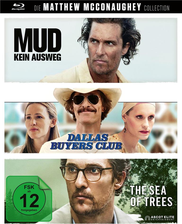 Die Matthew McConaughey Collection - Mud - Kein Ausweg / Dallas Buyers Club / The Sea of Trees 3 Blu-rays