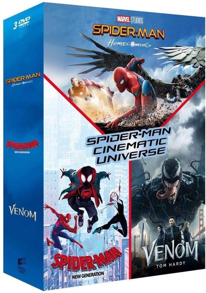 Spider-Man Cinematic Universe - Spider-Man: Homecoming / Spider-Man: New Generation / Venom 3 DVDs